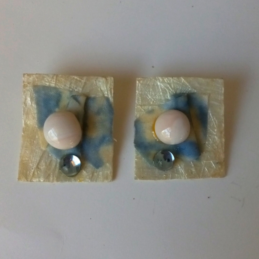 Custom made earrings.